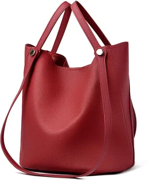 Women's Top Handle Bucket Bag,genuine leather Handbag,Shoulder Bag Large Capacity Bucket Bag purses women's tote bag