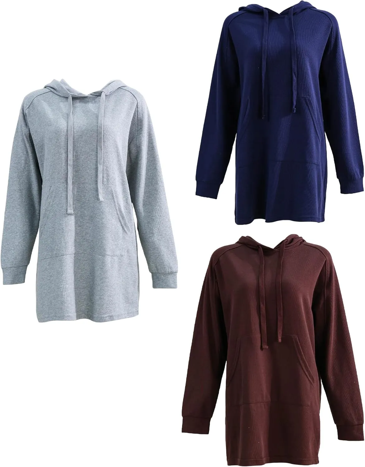 Xintianji Women's Oversized Sweatshirt Dress Pullover Casual Hoodie Long Sleeve With Kangaroo Pocket Loungewear