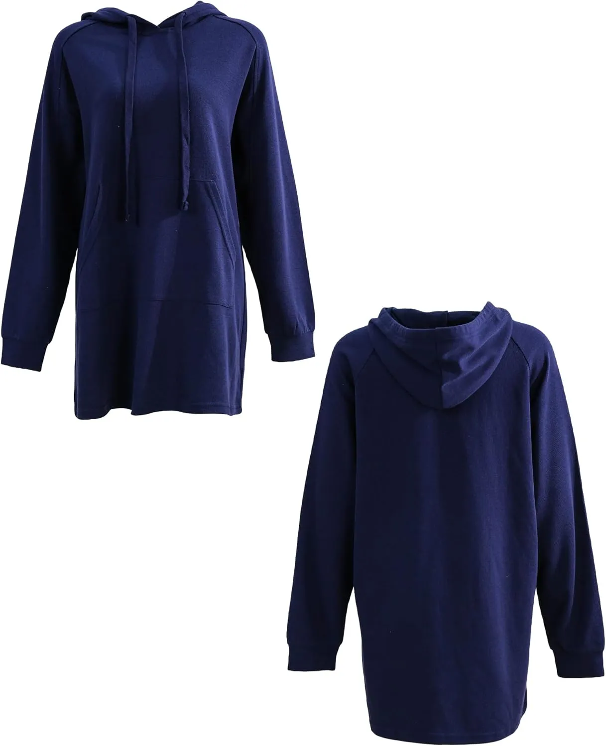Xintianji Women's Oversized Sweatshirt Dress Pullover Casual Hoodie Long Sleeve With Kangaroo Pocket Loungewear