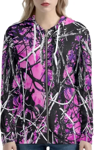 Xoenoiee Novelty Print Hoodie with Pocket for Women Long Sleeve Fall Oversized Sweatshirts Casual Hooded Jacket